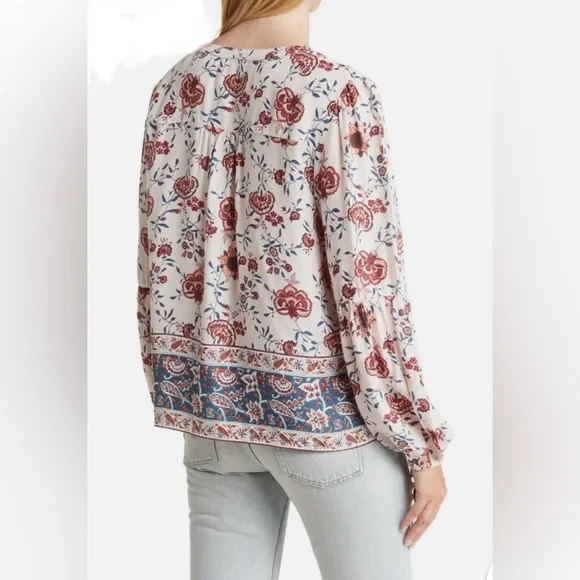 Lucky Brand Floral Print Women's Top - Picture 2 of 12
